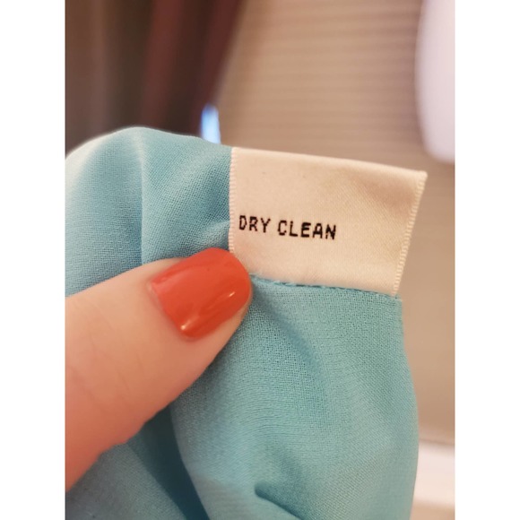 Talbots Size 12 Blue Silk Surplice Top - Picture 5 of 5